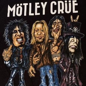 Motley Crue Hollywood CA 1981-2015 # RIP Motley Crue T shirt medium
